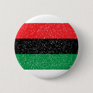 Pan African flag, Afro American Black history Button
