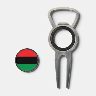 Pan African flag, Afro American Black history Divot Tool