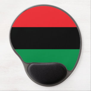 Pan African flag, Afro American Black history Gel Mouse Pad
