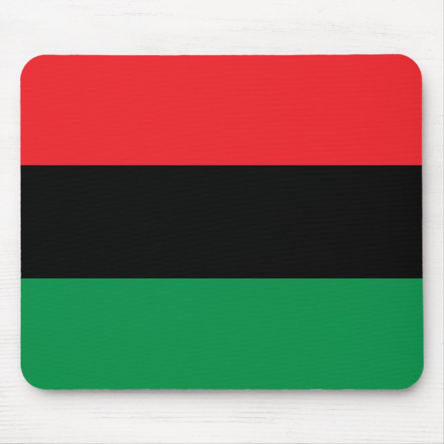 Pan African flag, Afro American Black history Mouse Pad (Front)