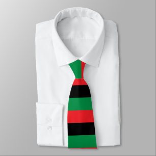 Pan African flag, Afro American Black history Neck Tie