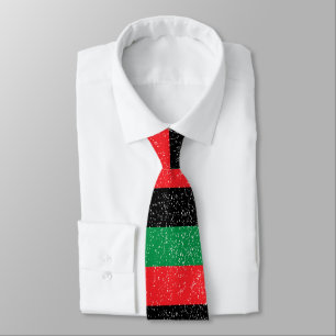 Pan African flag, Afro American Black history Neck Tie