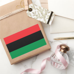 Pan African flag, Afro American Black history Rectangular Sticker