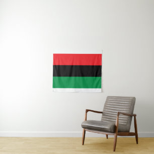 Pan African flag, Afro American Black history Tapestry