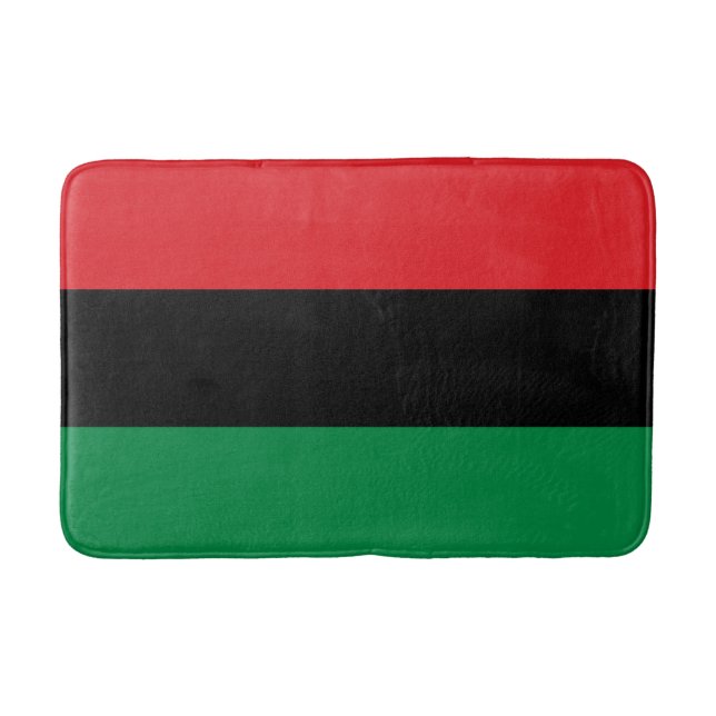 Pan-African Flag Bath Mat (Front)