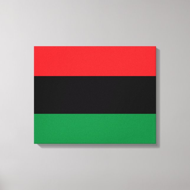 Pan-African Flag Canvas Print (Front)