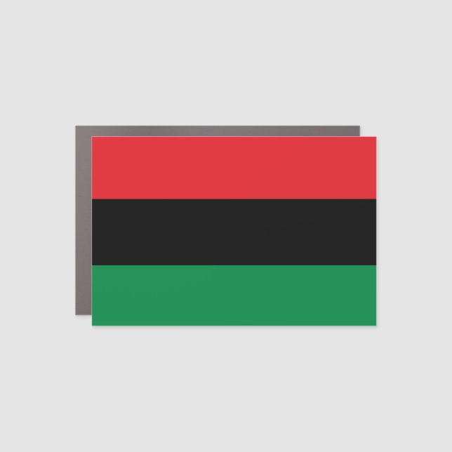 Pan African Flag Car Magnet (Front)