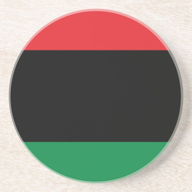 Pan African Flag Coaster (Front)