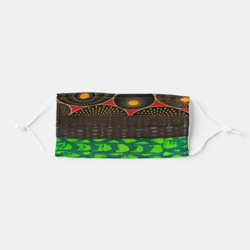 Pan African Flag Collage Adult Cloth Face Mask