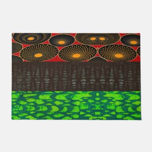 Pan African Flag Collage Doormat