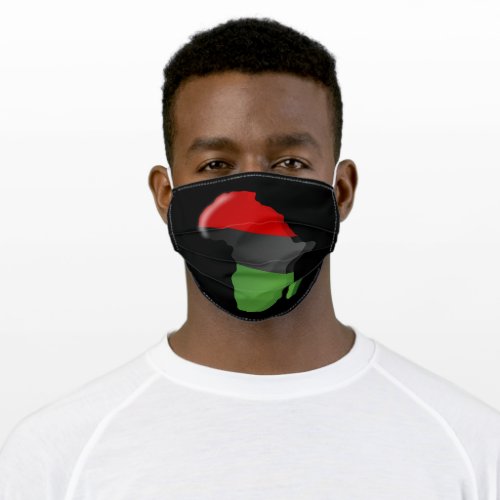 Pan African Flag Happy Kwanzaa Adult Cloth Face Mask