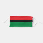 Pan African Flag, Happy Kwanzaa Adult Cloth Face Mask (Front, Folded)