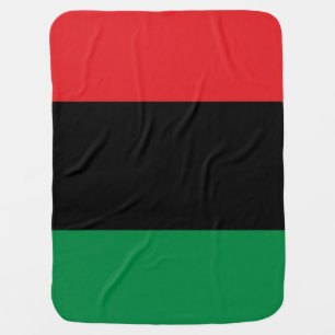 Pan African Flag, Happy Kwanzaa Baby Blanket