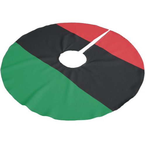 Pan African Flag Happy Kwanzaa Brushed Polyester Tree Skirt