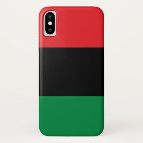 Pan African Flag Happy Kwanzaa iPhone XS Case