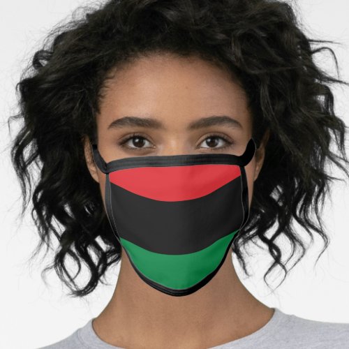 Pan African Flag Happy Kwanzaa Face Mask