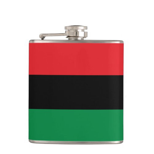 Pan African Flag Happy Kwanzaa Flask