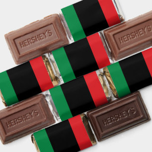 Pan African Flag, Happy Kwanzaa Hershey's Miniatures