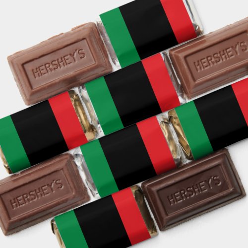 Pan African Flag Happy Kwanzaa Hersheys Miniatures