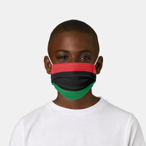 Pan African Flag Happy Kwanzaa Kids Kids Cloth Face Mask
