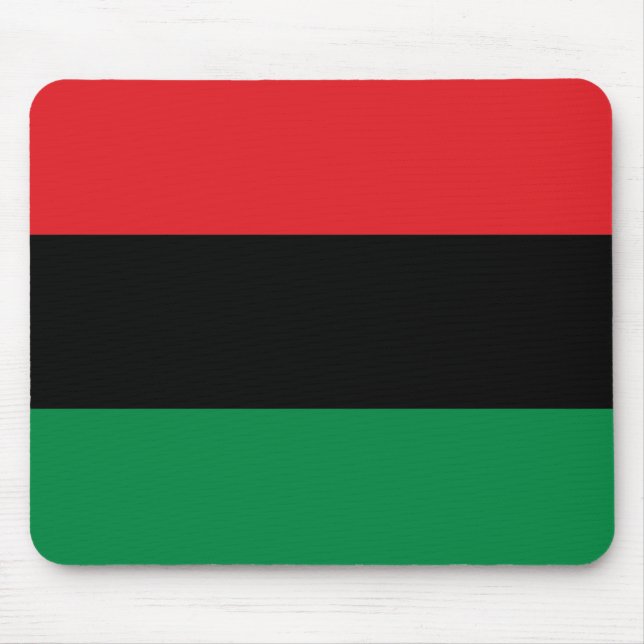 Pan African Flag, Happy Kwanzaa Mouse Pad (Front)