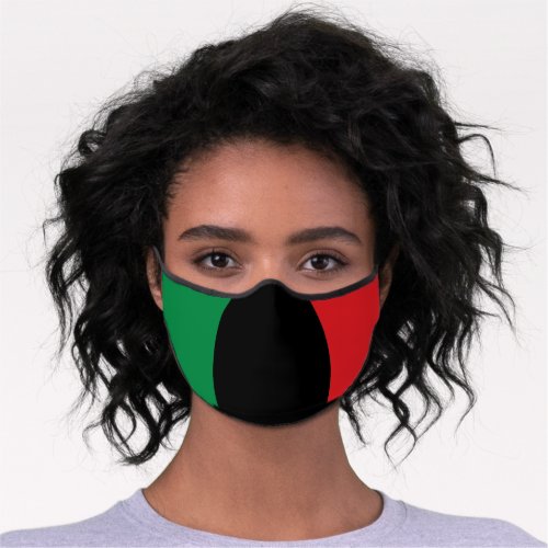 Pan African Flag Happy Kwanzaa Premium Face Mask