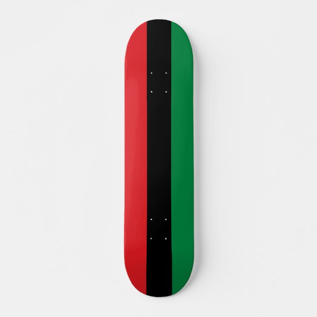 Pan African Flag, Happy Kwanzaa Skateboard (Front)