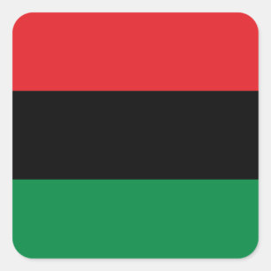 Pan African Flag, Happy Kwanzaa Square Sticker