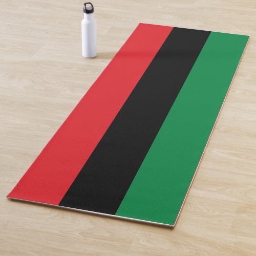 Pan African Flag Happy Kwanzaa Yoga Mat