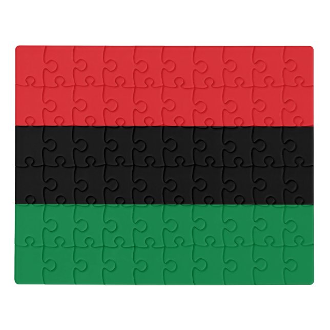 Pan African Flag Jigsaw Puzzle (Puzzle Horizontal)