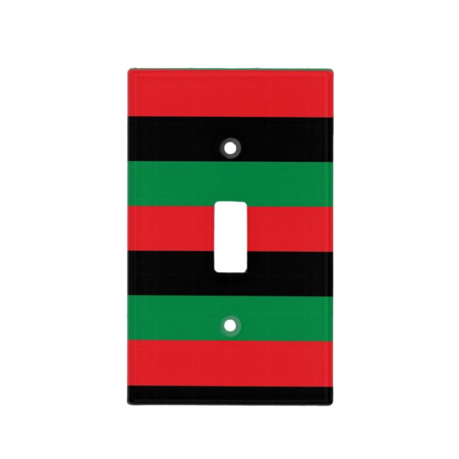 Pan African Flag Light Switch Cover (Front)
