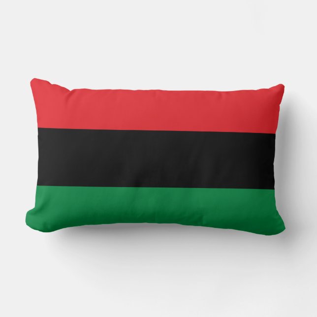 Pan-African Flag Lumbar Pillow (Front)