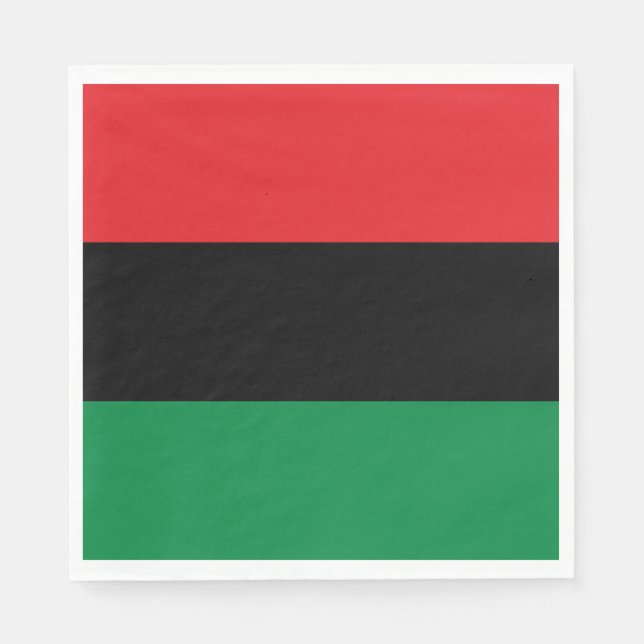 Pan-African Flag Napkins (Front)