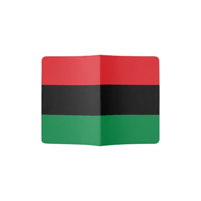 Pan-African Flag Passport Holder (Opened)
