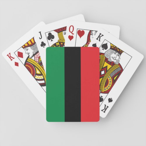 Pan_African Flag Playing Cards