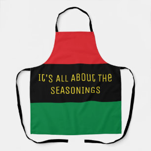 Pan African Flag, Seasonings All-Over Apron