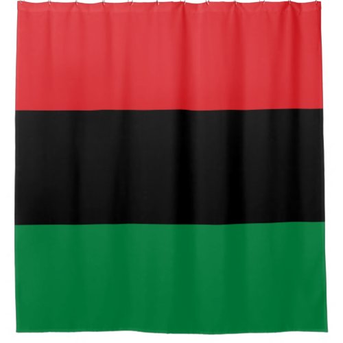 Pan_African Flag Shower Curtain