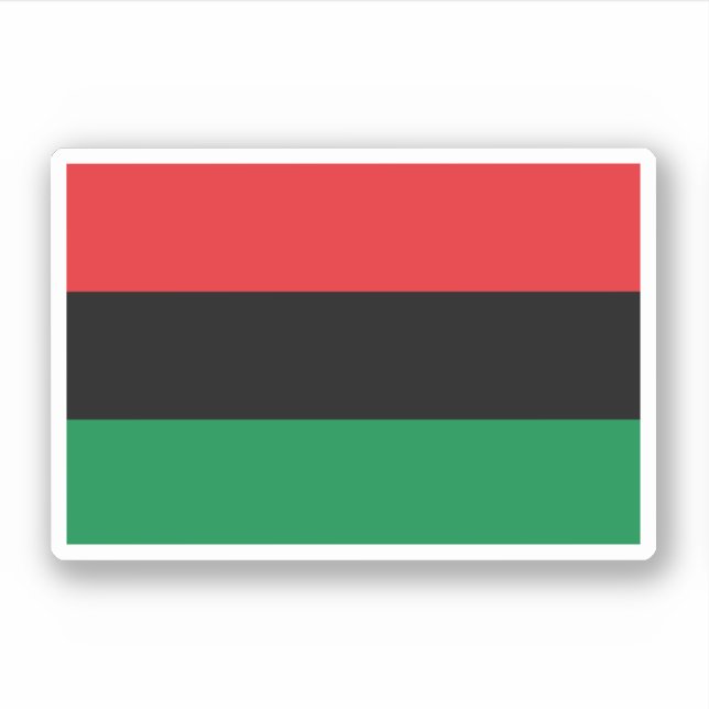 Pan African Flag Sticker (Front)