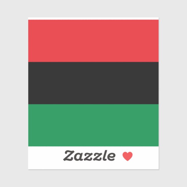 Pan African Flag Sticker (Sheet)