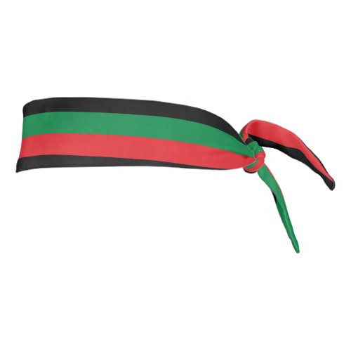 Pan_African Flag  Tie Headband