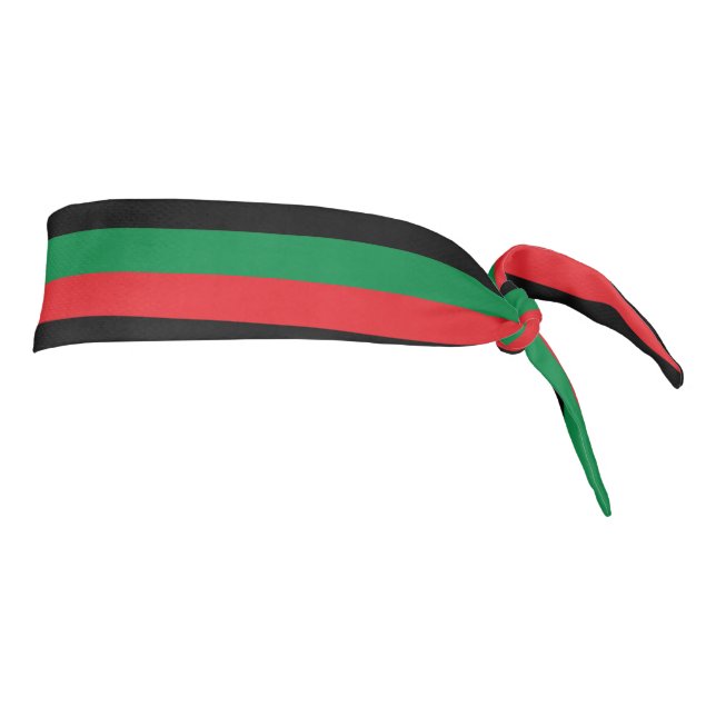 Pan-African Flag  Tie Headband (Rotate 90)