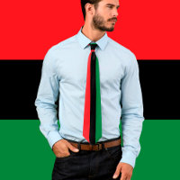 Pan African Flag Tie, Unia Flag Symbol / Kwanzaa