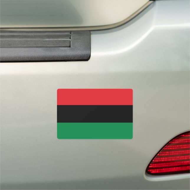 Pan African Flag & Unia Flag Symbol /BLM movement Car Magnet (In Situ)