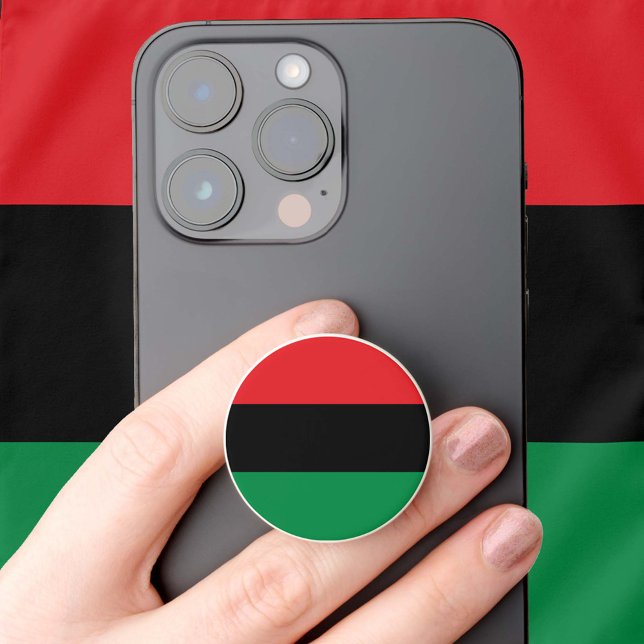 Pan African Flag & UNIA flag Symbol / Kwanzaa PopSocket (Creator Uploaded)