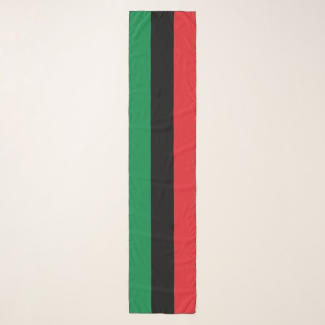 Pan African Flag & Unia Flag Symbol / Kwanzaa Scarf (Front)