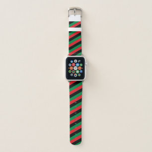 Pan African Flag & Unia Symbol / sports fan Apple Watch Band
