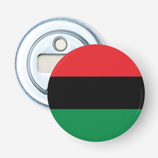 Pan African Flag & UNIA Symbol / sports fan Bottle Opener (Front)