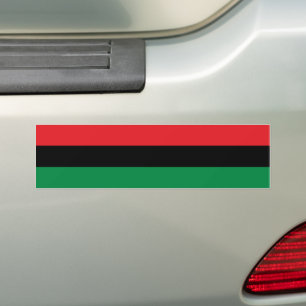 Pan African Flag & Unia Symbol / sports fan Bumper Sticker