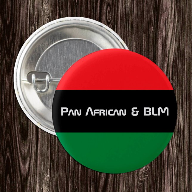 Pan African Flag & Unia Symbol / sports fan Button (Creator Uploaded)
