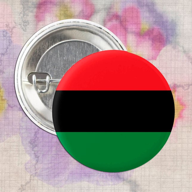 Pan African Flag & UNIA Symbol / sports fan Button (Creator Uploaded)